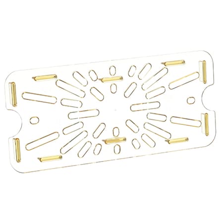 Cambro 1/3 Size Drain Shelf 150 High Heat Amber SP-326